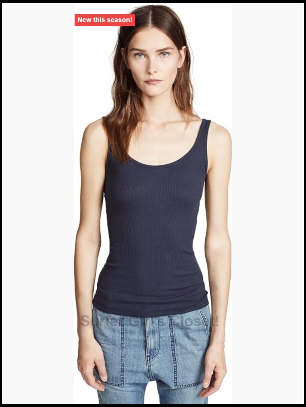 Vince Women's Scoop Neck Tank Sleeveless Pima Cotton Modal